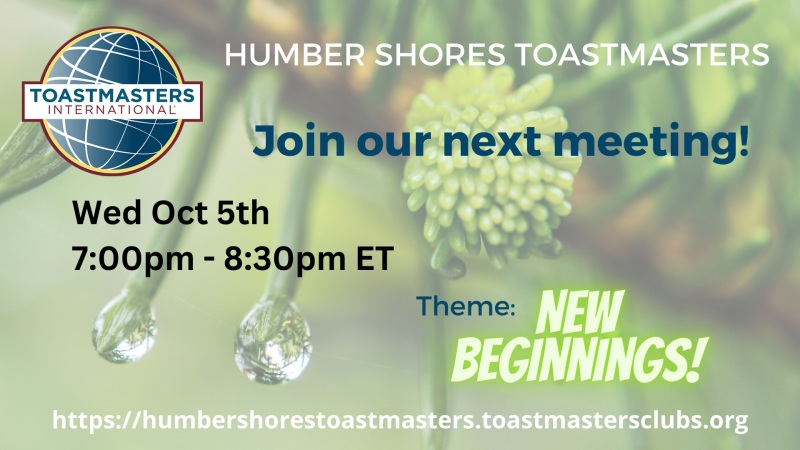 Humber Shores Toastmasters Club